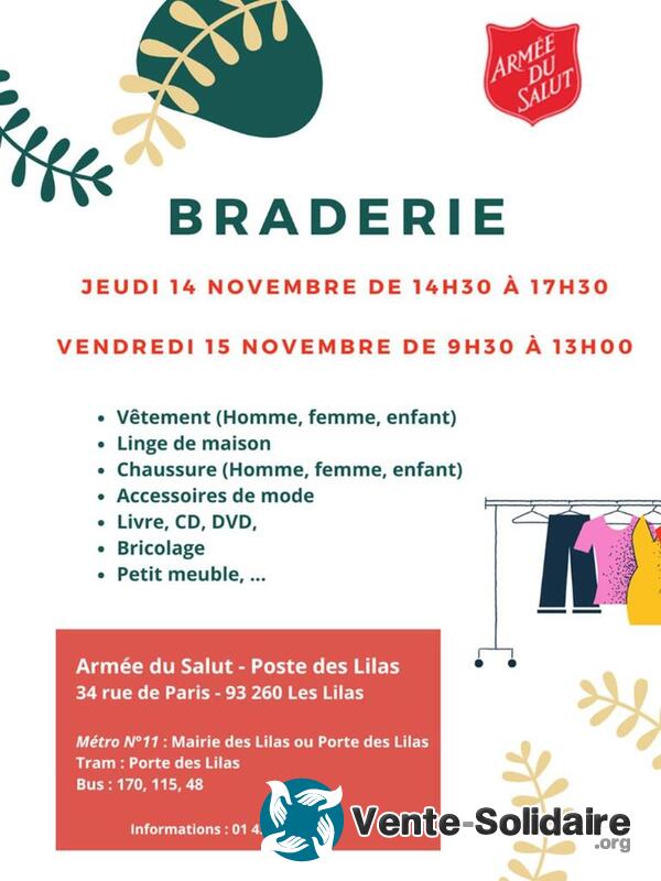 Braderie de Novembre 2024