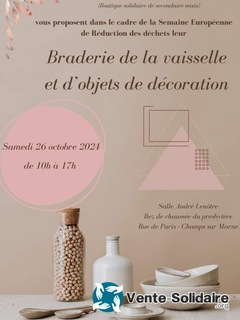 Photo de l'événement Braderie de vaisselle et d'objets de décoration