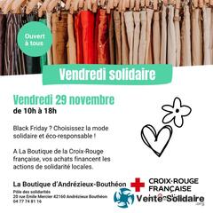 Photo de l'événement Vendredi Solidaire à la Boutique Croix-Rouge d'Andrézieux