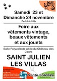 Photo Vente de beaux vêtements et jouets à Saint-Julien-les-Villas