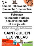 Vente de vêtements vintage, beaux vêtements et jouets