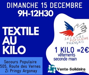 Photo de l'événement Vêtements textile au kilo au profit du secours populaire